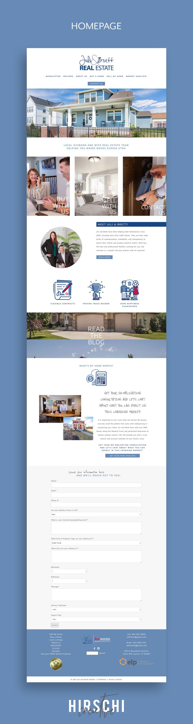  Real Estate Website Homepage