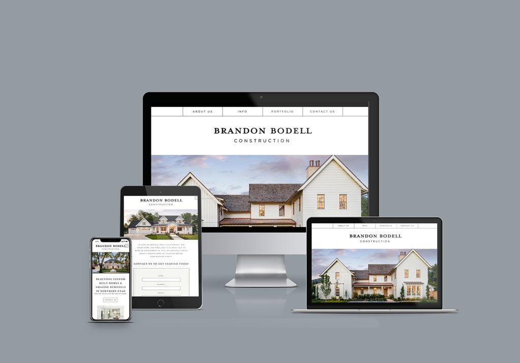 Devices with Brandon Bodell Construction Website