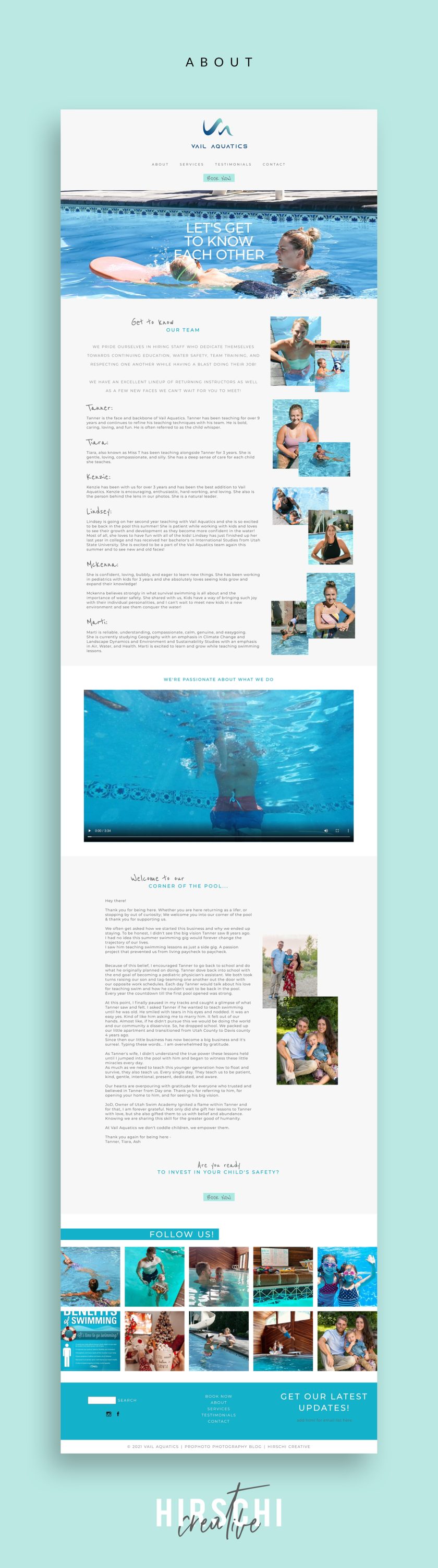 branding, social media branding, website design, utah survival swim lessons